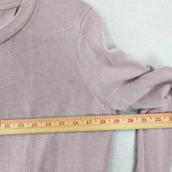 Lululemon Sweater Womens 4 Pink Still At Ease Cashmere Blend Open Back Pullover - Picture 3 of 10